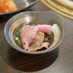 SATOブリアン - 牛肉の王様シャトーブリアンを熊本の橙（だいだい）ポン酢とたっぷりの大根おろしで...