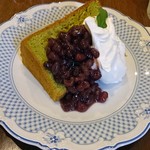 カフェ・ド・シフォン - 本日のケーキは抹茶シフォンケーキ