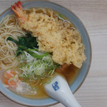 うどんのいなや - かけむぎ+えび天、たまご