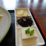 Mama zuki cchin - 豚肉の生姜焼き定食の副菜