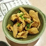 串カツもつ鍋日本酒 串丸 - 鶏皮せんべい♪