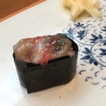 たる善 - ボタン海老のミソ軍艦