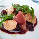 Benoit Alain Ducasse - イチジク、フォアグラのコポー、生ハムのサラダ♪絶品！！