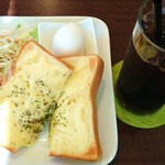 Kafe ChaCha - モーニングＢセット（チーズトースト）