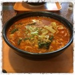 Shokudouen - ユッケジャンラーメン
                        
                        久しぶりに食べました。
                        美味しかったです。(^^)
