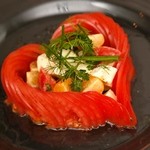 LOVE Caprese with ripe tomatoes