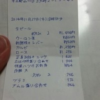 焼肉ホルモン 稲田 - 過去の思い出レビューのため、苦肉の策でレシートを復元してみました。