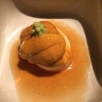 龍吟 - 豆腐(だったかな？)の上にはたっぷりの雲丹