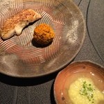 龍吟 - 焼いた赤ムツを、辛子酢で頂きます