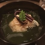 まき村 - 筍三昧のお椀 鳴門のワカメ