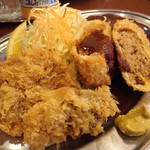 キッチン パンチ - 鳥レバーフライとメンチカツ