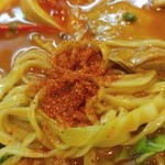 麺一盃 - 辛タンメン-大辛唐辛子投入(2016/4)