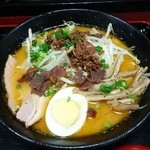 てんほう - 特製濃厚味噌ラーメン＋フライドガーリック