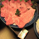 福寿館 本館レストラン - 肉（上から見た図）