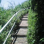 アマルフィイ デラセーラ - 下の道から、こーんな階段を上ってゆきます！