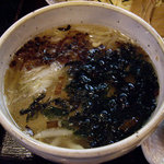 らぁめん 達人 - 達人 塩つけ麺 スープ アップ