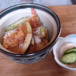 蕎麦 ひさ霧 - ランチのミニ天丼