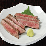 日本料理 とくを - 定番の山葵で食べる和風ステーキ