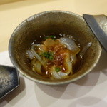 あま木 - 2016.04 のれそれ(穴子の稚魚)温かい出汁できしめん風に