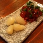 酒ダイヤモンド - らっきょと塩辛