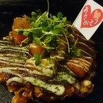 鉄板焼・お好み焼 ごっつい 笹塚店 - 限定トマトお好み焼き
