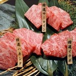 Sumiyakiniku Ishidaya - 特選おまかせ三種盛り