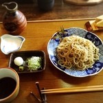 睦弥 - 最初は更科蕎麦セットで配膳！