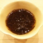 寿司処 しん - 箸休め　もずく酢　加賀の岩もずく