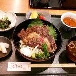 近江牛 岡喜本店 - 近江牛ロースステーキ丼
                                