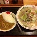 チャンポンの店 松露 - カレー（小）付きチャンポンセット