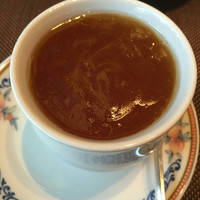 ホテルオークラ 中国料理「桃花林」 日本橋室町賓館 - フォアグラの茶碗蒸しフカヒレソース