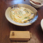 蕎麦 たじま - 春野菜と白魚の玉子とじ　1030円