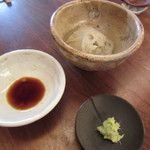 そばがき　1240円　生醤油＆本わさび