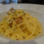 自家製パンチェッタのスパゲッティカルボナーラ