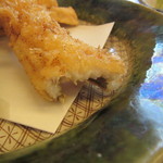 蕎麦 たじま - 穴子天ぷら　断面写真　サイズはめそ