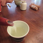 蕎麦 たじま - 蕎麦湯　やや白濁しているがサラサラタイプ