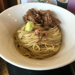 麺創 なな家 - 2016年４月
      サクラ印のシシ南蛮つけ麺