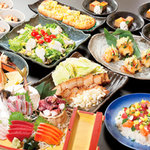 さかなや道場 - 料理写真:一番人気！【一心太助コース3,500円】一例