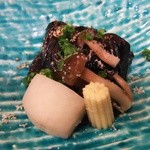 魚菜 由良 - 茄子田楽と季節の野菜