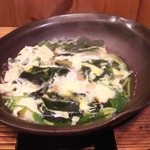 柳川風卵とじ。蛤、筍、目魚、芹など春の旬を味わえる逸品です(*￣∇￣)ノ