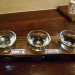 居酒屋  魚道楽 - 日本酒「北海道３種飲み比べセット」