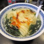 花水ラオシャン - わかめタンメン（ラー油投入後）2016.04.20