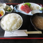 案山子 - 今日のランチ　刺身