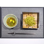 Élan - ランチコース 5940円 の茶そば、鴨と白トリュフのつけ汁