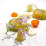 Élan - ランチコース 5940円 のしゃくなげの森のヤマメとホワイトアスパラ