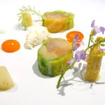 Élan - ランチコース 5940円 のしゃくなげの森のヤマメとホワイトアスパラ