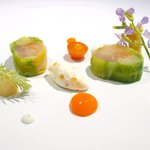 Élan - ランチコース 5940円 のしゃくなげの森のヤマメとホワイトアスパラ