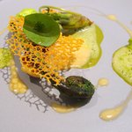 Élan - ランチコース 5940円 の長崎県産尾長鯛と春の山菜