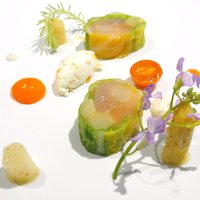 Élan - ランチコース 5940円 のしゃくなげの森のヤマメとホワイトアスパラ