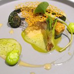 Élan - ランチコース 5940円 の長崎県産尾長鯛と春の山菜